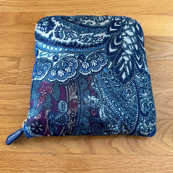 Chico's Packable Tote Blue Paisley - Picture 2 of 15
